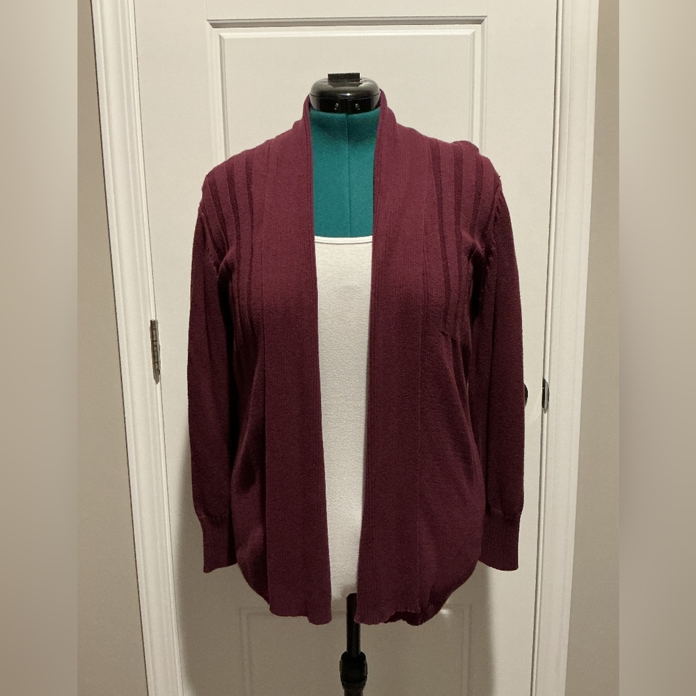Northcrest Women's Deep Burgundy Cardigan